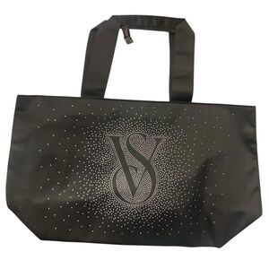 Victoria's Secret Black Tote with Logo Design NWT